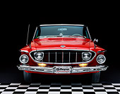 AUT 22 RK0082 01
1962 Dodge Polara 500 Convertible Red Head On Shot On Checkerboard  Studio