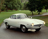AUT 22 RK0163 06
1966 Alfa Romeo Sprint Speciale 3/4 Front View On Pavement By Trees