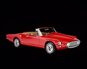 AUT 22 RK0251 02
1962 Plymouth Ghia Valiant Convertible Red 3/4 Side View Studio