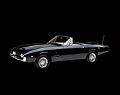 AUT 22 RK0254 09
1967 Ghia Convertible 450 Black 3/4 Side View Studio