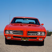 AUT 22 RK0320 02
1969 Pontiac GTO Convertible The Judge Red Head On Shot On Pavement