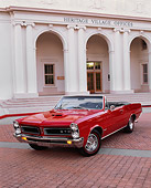 AUT 22 RK0460 04
1965 Pontiac GTO Convertible Red 3/4 Front View On Pavement