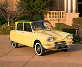 AUT 22 RK0481 03
1963 Citroen Ami 6 Yellow And Black 3/4 Front View On Pavement