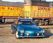 AUT 22 RK1070 01
1967 Karmann Ghia Turquoise Front 3/4 View By Trains
