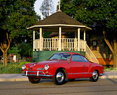 AUT 22 RK1107 04
1965 VW Karmann Ghia Red 3/4 Front View On Pavement By Gazeboo