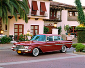 AUT 22 RK1165 02
1961 AMC Rambler Ambassador Custom Red 3/4 Front View By Spanish Building