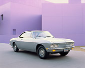 AUT 22 RK1354 02
1969 Chevrolet Corvair 500 Sport Coupe Silver 3/4 Front View By Purple Building