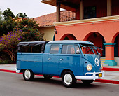 AUT 22 RK2073 04
1960 Volkswagen Double Cab Dove Blue 3/4 Front View By Building