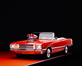 AUT 22 RK2164 13
1968 Dodge Dart GT Convertible Orange 3/4 Front View On Orange Floor Gray Line Studio