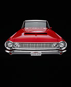 AUT 22 RK2187 10
1964 Dodge Polara 500 Red And White Wide Angle Head On Shot Studio