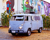 AUT 22 RK2195 01
1966 Volkswagen Kombi Bus Primer 3/4 Front View By Colorful Wall