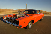 AUT 22 RK2311 01
1968 Dodge Charger Hemi Orange 3/4 Front View On Pavement