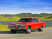 AUT 22 RK2442 01
1967 Chevrolet Chevelle Red 3/4 Front View On Pavement