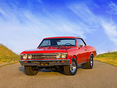 AUT 22 RK2448 01
1967 Chevrolet Chevelle Red 3/4 Front View On Pavement
