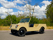 AUT 22 RK2492 01
1968 Volkswagen Australian Made Country Buggy Beige 3/4 Side View On Pavement
