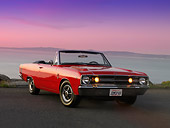 AUT 22 RK2497 01
1968 Dodge Dart GTS Convertible Red 3/4 Front View On Pavement