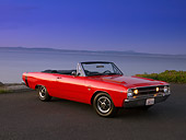 AUT 22 RK2498 01
1968 Dodge Dart GTS Convertible Red 3/4 Side View On Pavement
