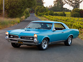 AUT 22 RK2509 01
1967 Pontiac GTO Turquoise Green 3/4 Front View On Pavement