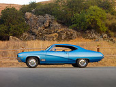AUT 22 RK2529 01
1968 Buick GS 400 Blue Low Profile View On Pavement