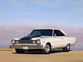 AUT 22 RK2552 01
1966 Plymouth Hemi Satellite White 3/4 Front View On Pavmement