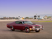 AUT 22 RK2594 01
1969 Mercury Cyclone Cobra Jet 428 Maroon 3/4 Side View On Pavement