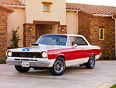 AUT 22 RK2627 01
1969 AMC SC/Rambler Red And White 3/4 Front View By House