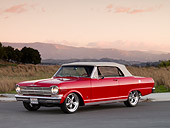 AUT 22 RK2635 01
1962 Chevrolet Nova Convertible Red 3/4 Front View By Mountain