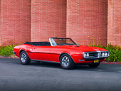 AUT 22 RK2665 01
1968 Pontiac Firebird Convertible Red 3/4 Front View By Building