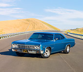 AUT 22 RK2669 01
1966 Chevrolet Impala SS Coupe Blue 3/4 Front View By Hill