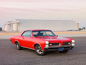 AUT 22 RK2687 01
1966 Pontiac GTO Red 3/4 Front View By Hangar