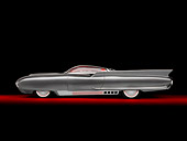 AUT 22 RK2733 01
1961 Ford Thunderbird Silver Custom ThunderFlite Profile View Studio