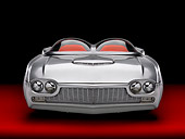 AUT 22 RK2735 01
1961 Ford Thunderbird Silver Custom ThunderFlite Front View Studio