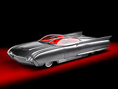 AUT 22 RK2742 01
1961 Ford Thunderbird Silver Custom ThunderFlite 3/4 Front View Studio