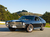 AUT 22 RK2761 01
1968 AMC AMX Black 3/4 Front View On Pavement
