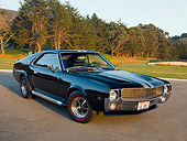 AUT 22 RK2765 01
1968 AMC AMX Black 3/4 Front View On Pavement