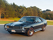 AUT 22 RK2766 01
1968 AMC AMX Black 3/4 Front View On Pavement
