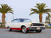 AUT 22 RK2774 01
1967 AMC Rambler Marlin White And Red 3/4 Front View On Pavement By Marina