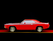 AUT 23 RK0094 05
1970 Plymouth AAR Barracuda Red Profile On Red Floor Yellow Line Studio