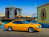AUT 23 RK1097 01
1972 Toyota Celica Orange Custom 3/4 Side View On Pavement