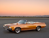 AUT 23 RK1115 01
1971 Buick GS 455 Stage 1 Convertible Bittersweet Mist 3/4 Front View On Pavement
