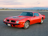 AUT 23 RK1829 01
1974 Pontiac Firebird Trans Am Red 3/4 Front View On Pavement