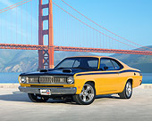 AUT 23 RK1957 01
1971 Plymouth 340 Duster Bahama Yellow With Blue Sky