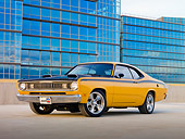 AUT 23 RK1960 01
1971 Plymouth 340 Duster Bahama Yellow With Buildings