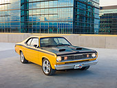 AUT 23 RK1961 01
1971 Plymouth 340 Duster Bahama Yellow With Buildings