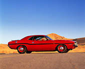 AUT 23 RK0004 01
1970 Dodge Hemi Challenger Red 3/4 Front View On Pavement