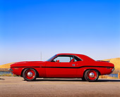 AUT 23 RK0005 01
1970 Dodge Hemi Challenger Red Profile View On Pavement