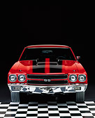 AUT 23 RK0051 01
1970 LS6 Chevelle Red 454
Front View On Checkerboard Floor Studio