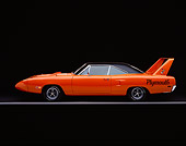 AUT 23 RK0058 02
1970 Plymouth Road Runner Super Bird Orange Profile On Gray Line Studio
