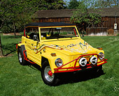 AUT 23 RK0504 01
1973 Volkswagen Type 181 Thing Yellow 3/4 Front View On Grass