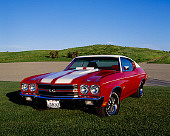 AUT 23 RK0746 10
1970 Chevy Chevelle Ss 396 Red White Stripe